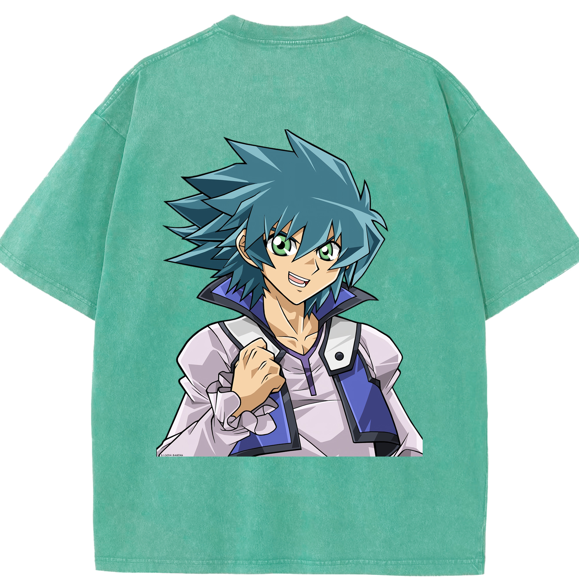 （画像用） 遊☆戯☆王 Yu-Gi-Oh! 綿100% ヴィンテージ風 半袖Tシャツ（背面プリント）
